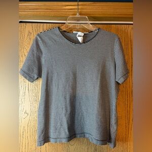 BUNDLE ONLY: Faded Glory Vintage Black & White Stripe Short Sleeve Tee EUC